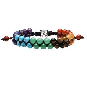 Adjustable Multicolor Beaded Bracelet Charm